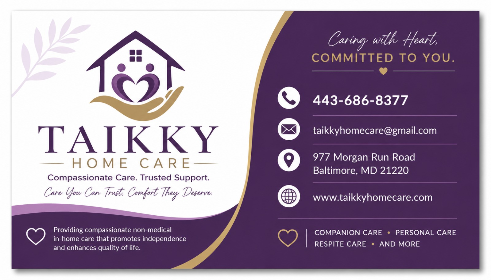 Taikky Home Care LLC at Middle River, MD