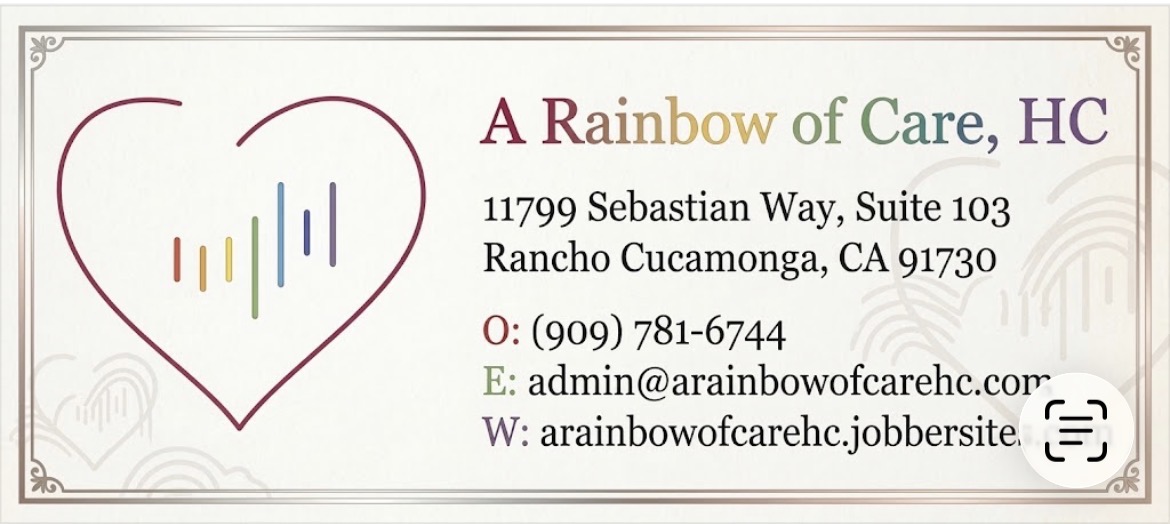 A Rainbow of Care HC at Upland, CA