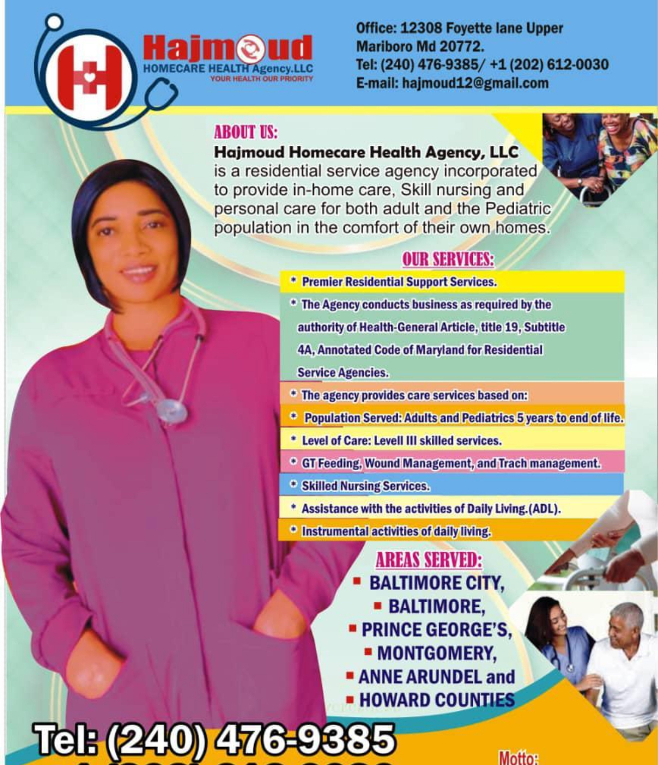 Hajmoud Homecare Health Agency LLC at Upper Marlboro, MD