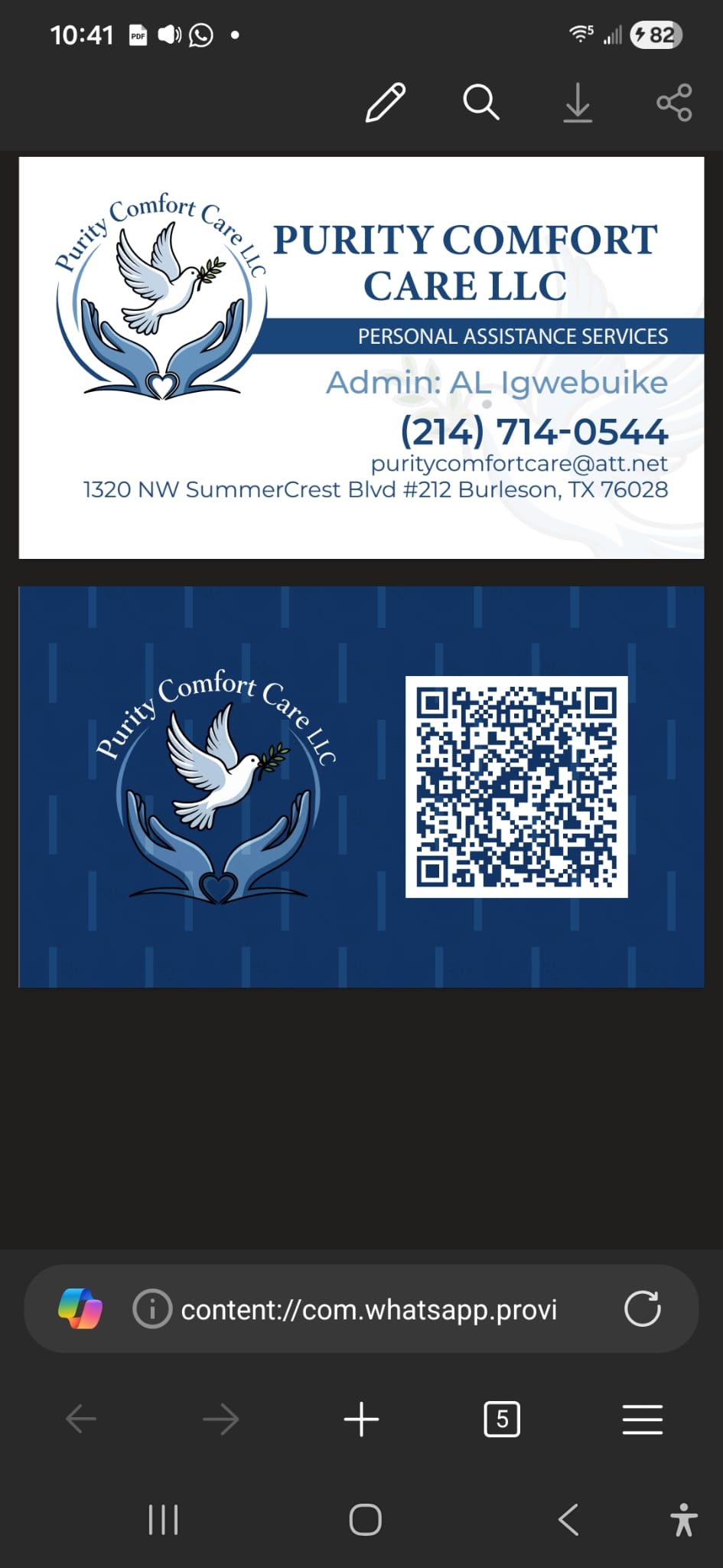Purity Comfort Care LLC at Burleson, TX