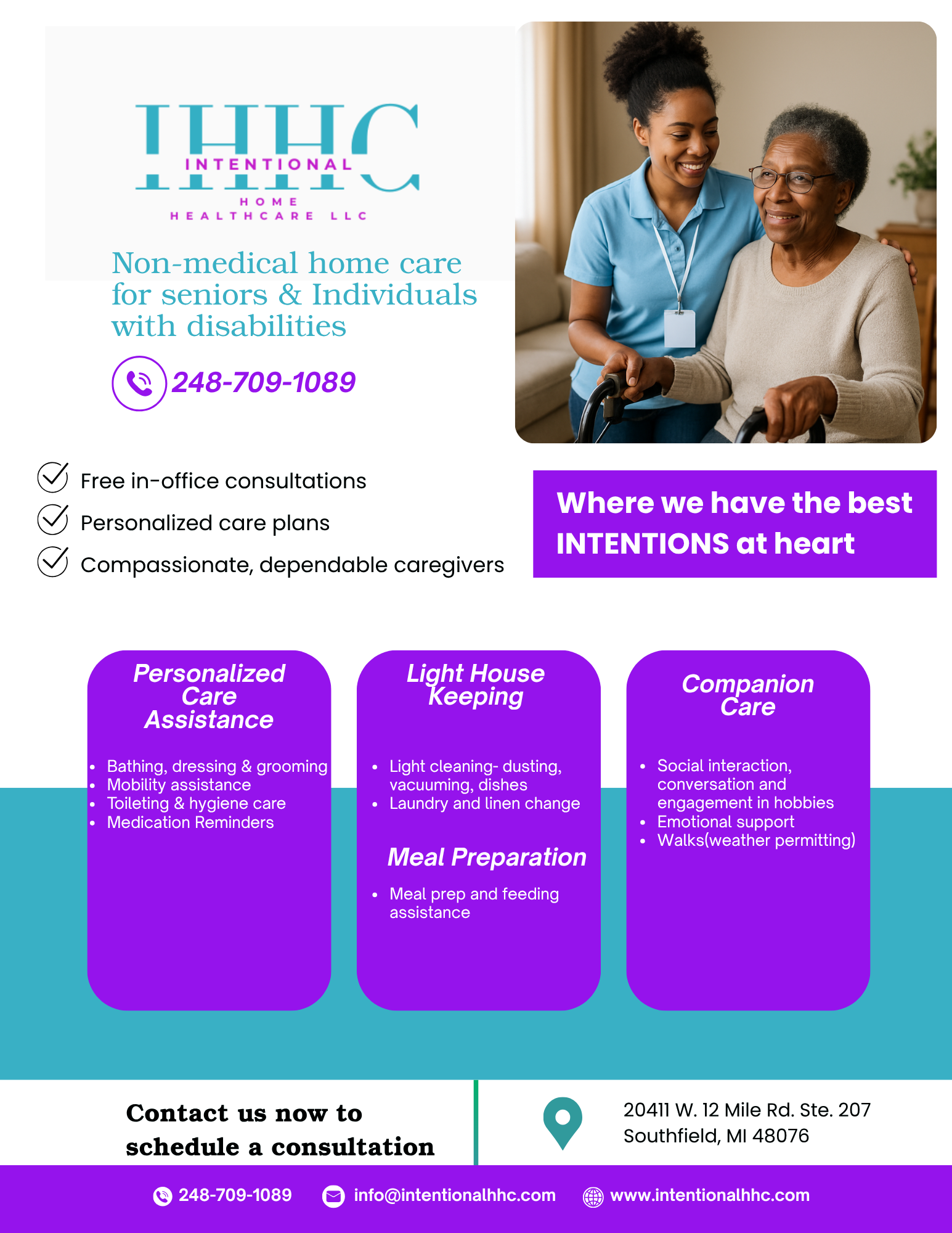 Intentional Home Healthcare LLC - MI at Southfield, MI